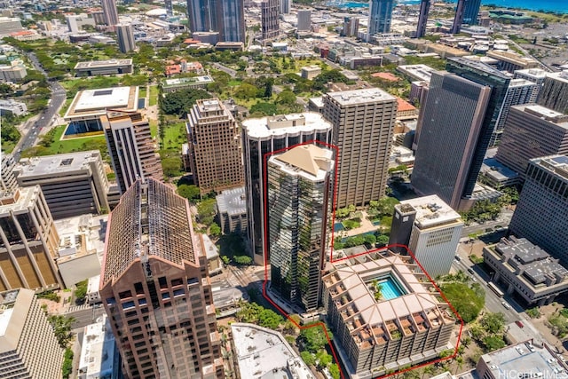 1088 Bishop St Unit 2006, Honolulu, HI 96813 - view of urban area featuring property boundaries highlighted