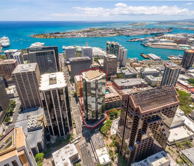 1088 Bishop St Unit 3706, Honolulu, HI 96813 - aerial view of a large body of water