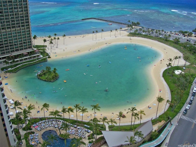 water view featuring local beach