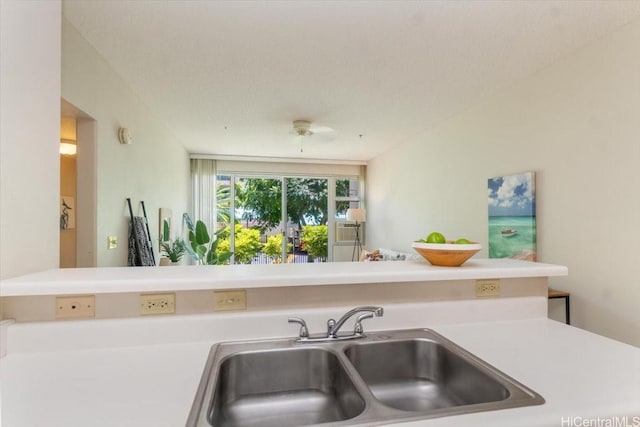 3009 Ala Makahala Pl Unit 102, Honolulu, HI 96818 - kitchen with a sink and light countertops