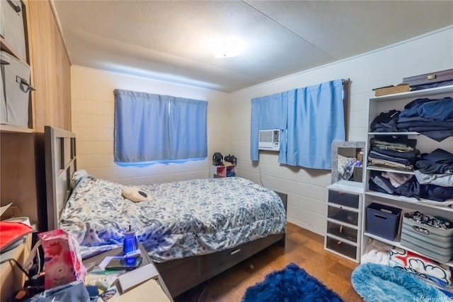 1671 Citron St, Honolulu, HI 96826 - bedroom with wood finished floors and cooling unit