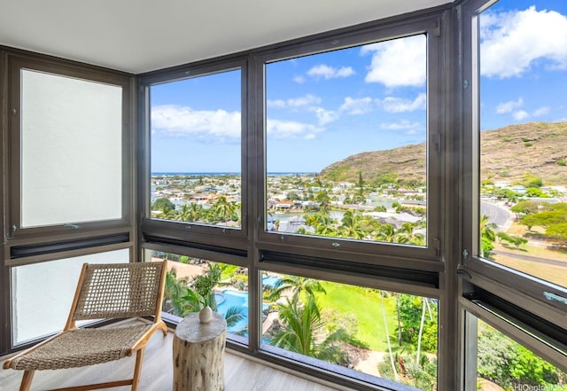 501 Hahaione St Unit 111D, Honolulu, HI 96825 - sunroom / solarium with a mountain view