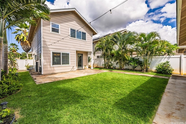 91-6414 Kapolei Pkwy, Ewa Beach, HI 96706 - rear view of house featuring a patio and central air condition unit