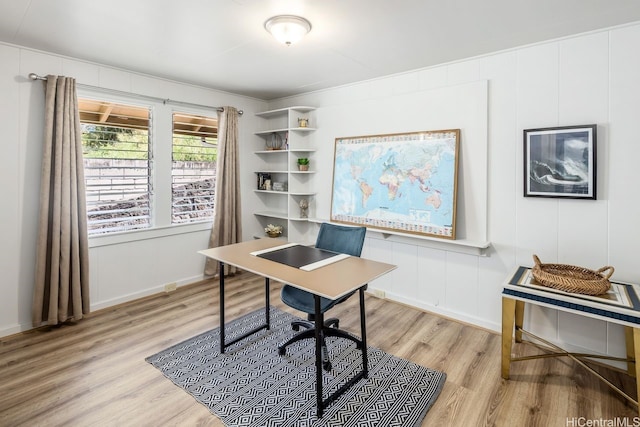 2023 Round Top Dr, Honolulu, HI 96822 - office with light wood-type flooring and baseboards