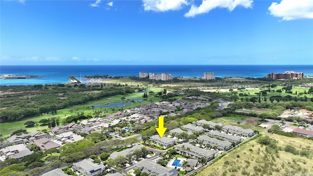 92-1490 Aliinui Dr Unit 803, Kapolei, HI 96707 - aerial view of residential area with a nearby body of water and a golf course