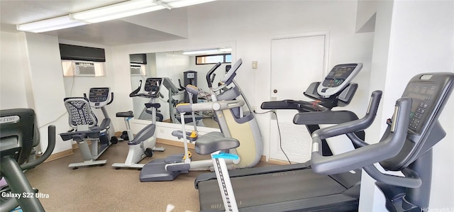 view of workout area