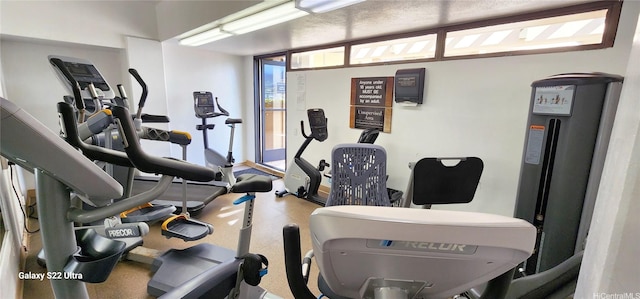 view of exercise room