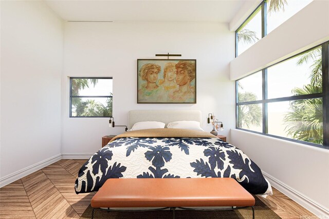 3234 Pelekane Dr, Honolulu, HI 96817 - bedroom with multiple windows and baseboards
