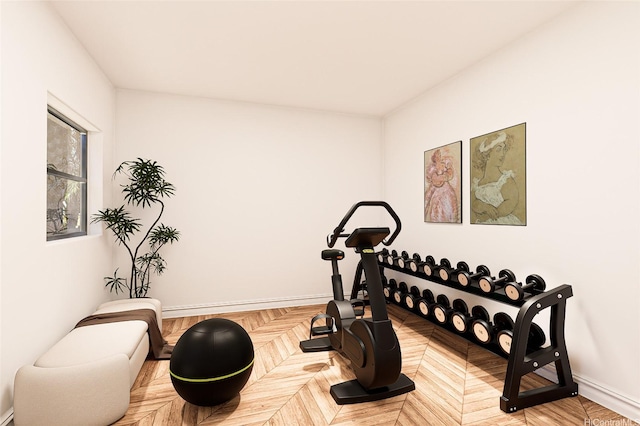 3234 Pelekane Dr, Honolulu, HI 96817 - workout room with baseboards
