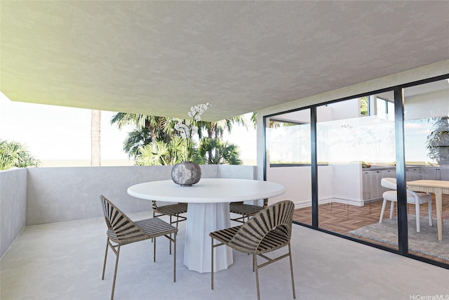 3234 Pelekane Dr, Honolulu, HI 96817 - dining space with a textured ceiling