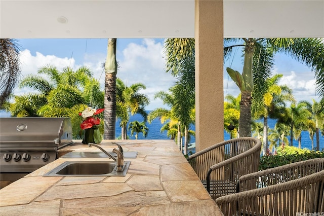 31-212 Hawaii Belt Rd, Hakalau, HI 96710 - view of patio / terrace with a sink, a grill, and a balcony