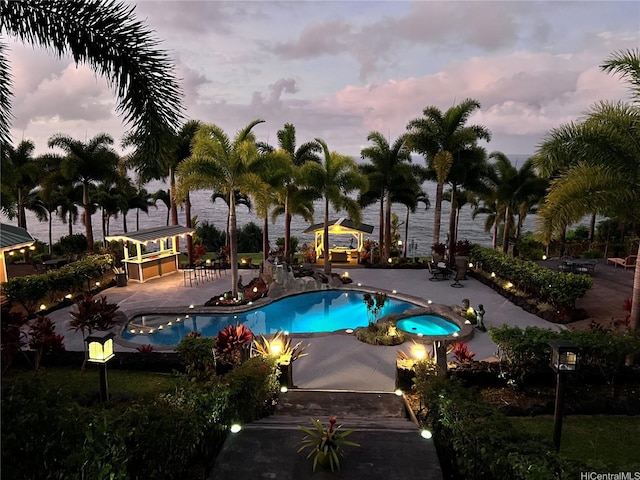 31-212 Hawaii Belt Rd, Hakalau, HI 96710 - view of pool featuring a patio and a pool with connected hot tub