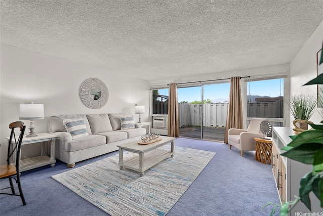 94-1061 Anania Cir Unit 33, Mililani, HI 96789 - living room featuring carpet floors, healthy amount of natural light, and a textured ceiling