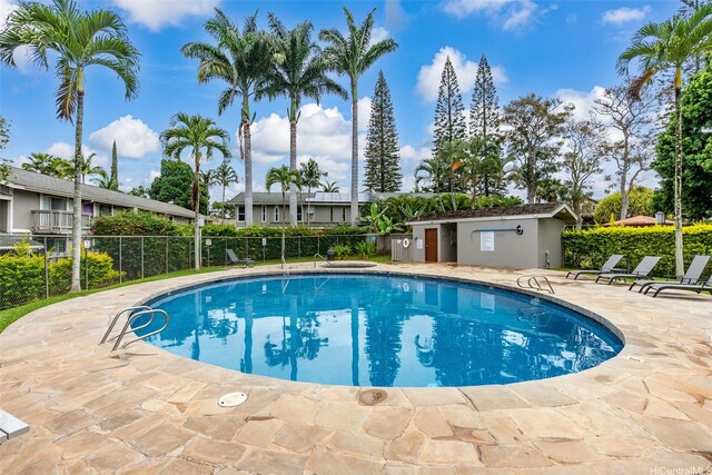 94-1061 Anania Cir Unit 33, Mililani, HI 96789 - community pool featuring fence and a patio