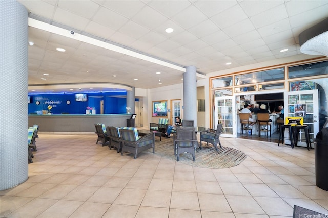 444 Kanekapolei St Unit 208, Honolulu, HI 96815 - community lobby with a drop ceiling