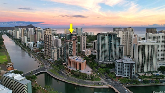 view of city featuring a large body of water