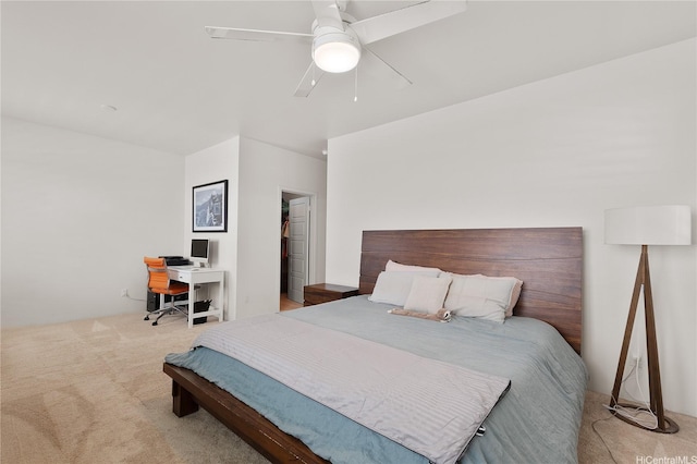 91-1139 Iliahialoe Loop, Ewa Beach, HI 96706 - bedroom with carpet, an office area, a ceiling fan, and a walk in closet