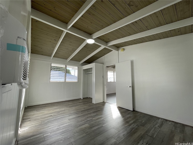 3622 Maunalei Ave, Honolulu, HI 96816 - unfurnished room with wood finished floors, baseboards, and wooden ceiling