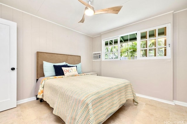 49 Pilipu Pl, Kailua, HI 96734 - bedroom with baseboards and ceiling fan