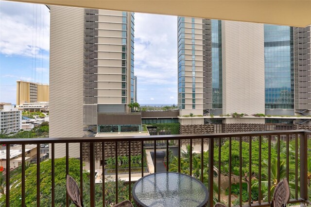 view of balcony