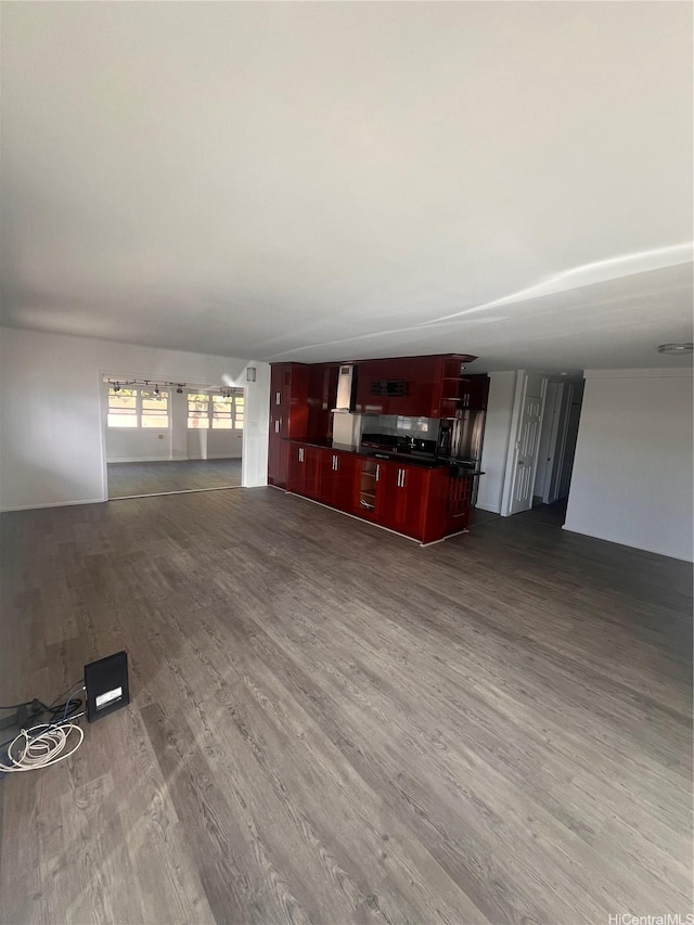 45-342 Lehuuila St, Kaneohe, HI 96744 - unfurnished living room featuring dark wood-style flooring