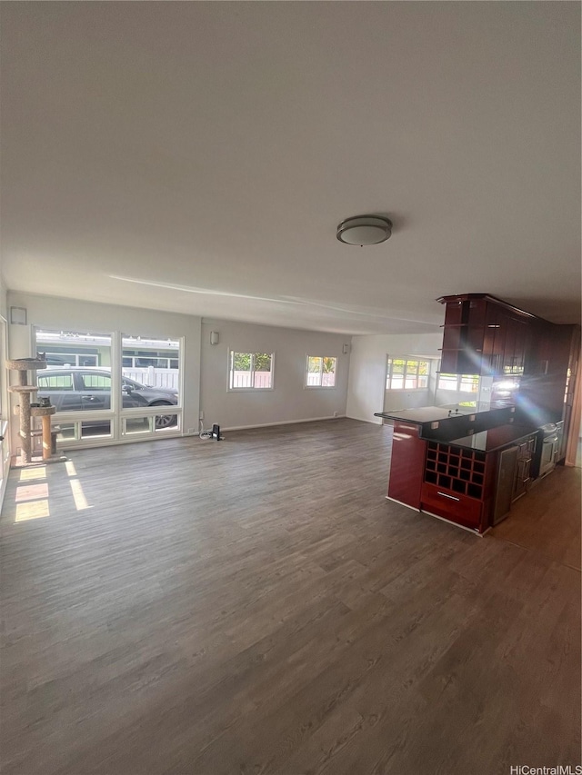 45-342 Lehuuila St, Kaneohe, HI 96744 - living area featuring dark wood-type flooring