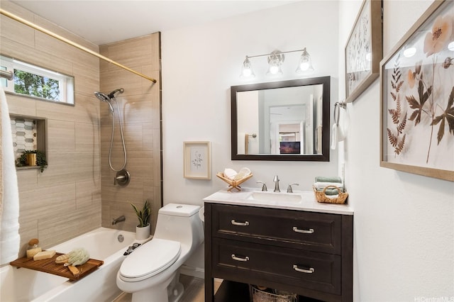 1506 Frear St Unit A, Honolulu, HI 96813 - bathroom with toilet, bathtub / shower combination, and vanity