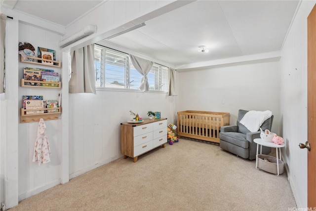 18 Dole Rd, Wahiawa, HI 96786 - bedroom featuring ornamental molding, a nursery area, and light carpet