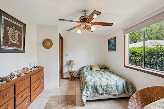 18 Dole Rd, Wahiawa, HI 96786 - bedroom featuring light tile patterned floors and a ceiling fan