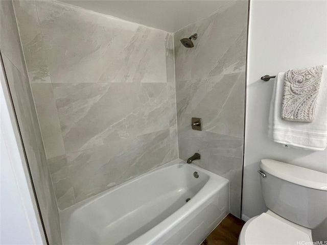 1561 Kanunu St Unit 1206, Honolulu, HI 96814 - full bath with toilet, tub / shower combination, and wood finished floors