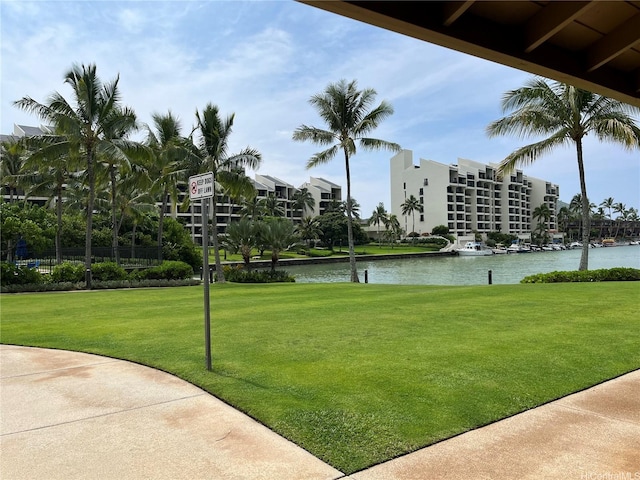 520 Lunalilo Home Rd Unit 7414, Honolulu, HI 96825 - view of home's community featuring a water view and a yard