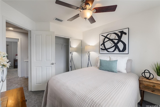 91-2125 Kaioli St Unit 3104, Ewa Beach, HI 96706 - bedroom with carpet, a closet, and ceiling fan