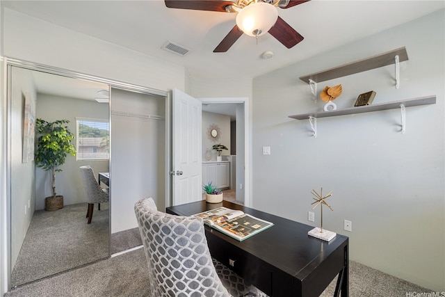 91-2125 Kaioli St Unit 3104, Ewa Beach, HI 96706 - carpeted office space featuring ceiling fan