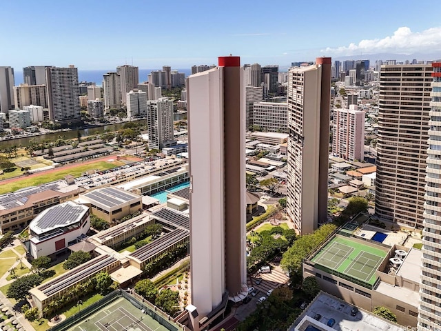 bird's eye view of a view of skyline