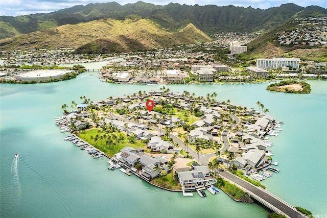 214 Koko Isle Cir Unit 1707, Honolulu, HI 96825 - bird's eye view of a water and mountain view