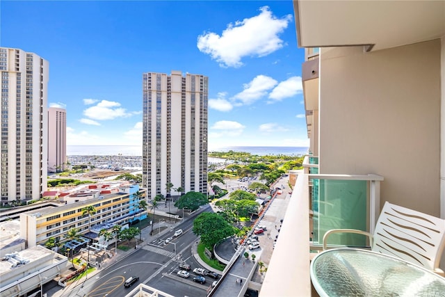 410 Atkinson Dr Unit 1616, Honolulu, HI 96814 - balcony with a water view and a city view