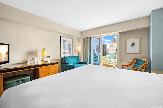 410 Atkinson Dr Unit 1616, Honolulu, HI 96814 - bedroom with access to exterior and a city view