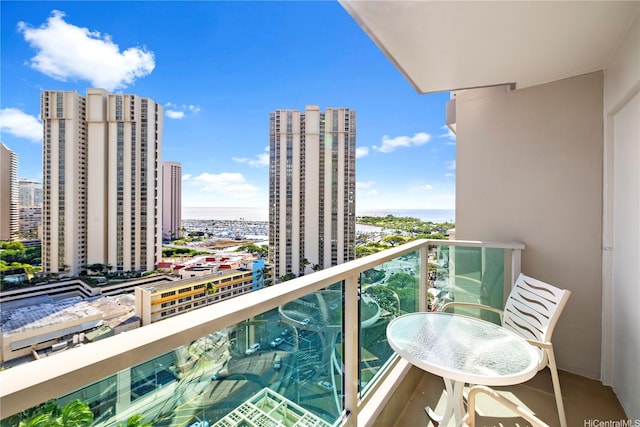 410 Atkinson Dr Unit 1616, Honolulu, HI 96814 - balcony with a water view and a view of city