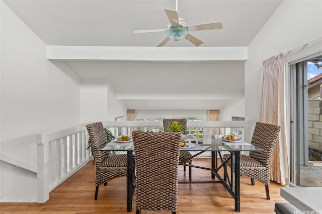 98-533 Kipaepae St Unit 104, Aiea, HI 96701 - dining area featuring wood finished floors and ceiling fan