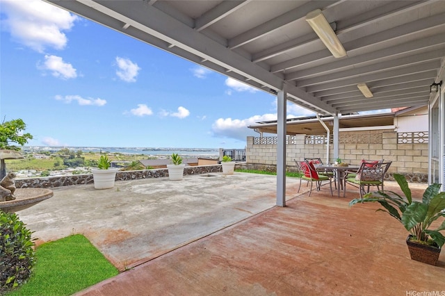 98-533 Kipaepae St Unit 104, Aiea, HI 96701 - view of patio featuring outdoor dining space and fence
