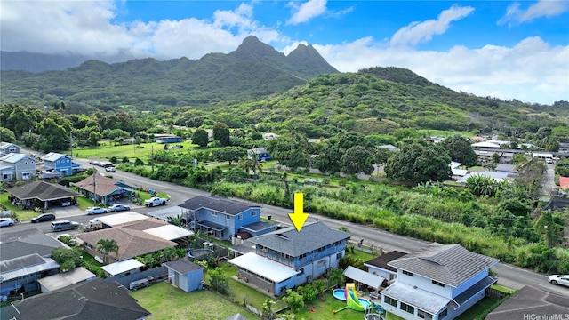 41-532 Kumuhau St, Waimanalo, HI 96795 - aerial perspective of suburban area with a mountainous background