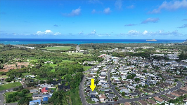41-532 Kumuhau St, Waimanalo, HI 96795 - aerial overview of property's location with a nearby body of water and nearby suburban area