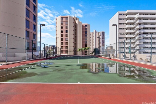 1040 Lunalilo St Unit 706, Honolulu, HI 96822 - view of tennis court with a city view