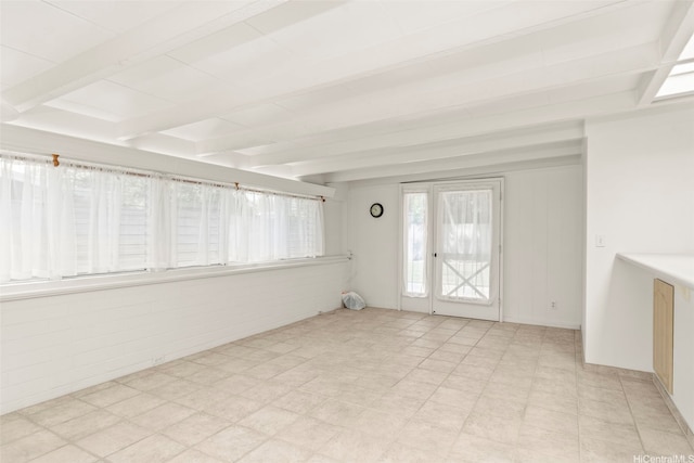 622 Pamaele St, Kailua, HI 96734 - unfurnished sunroom featuring beam ceiling