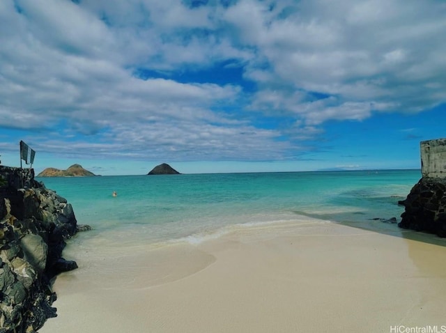 622 Pamaele St, Kailua, HI 96734 - water view featuring nearby beach