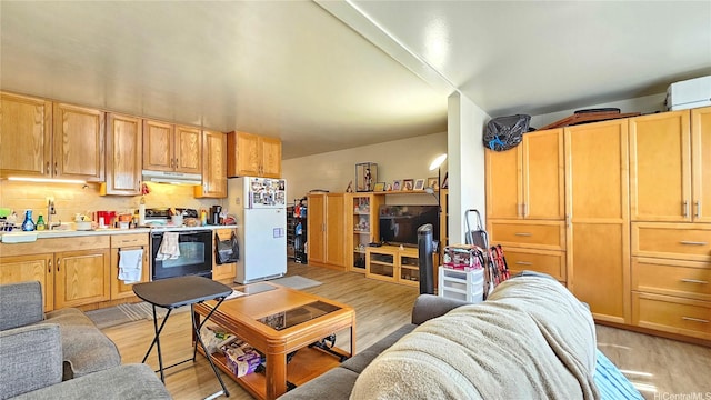 2122 Lime St Unit 307, Honolulu, HI 96826 - living room with light wood-style flooring