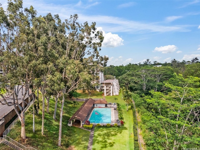 95-014 Waihonu St Unit E204, Mililani, HI 96789 - bird's eye view of a pool area