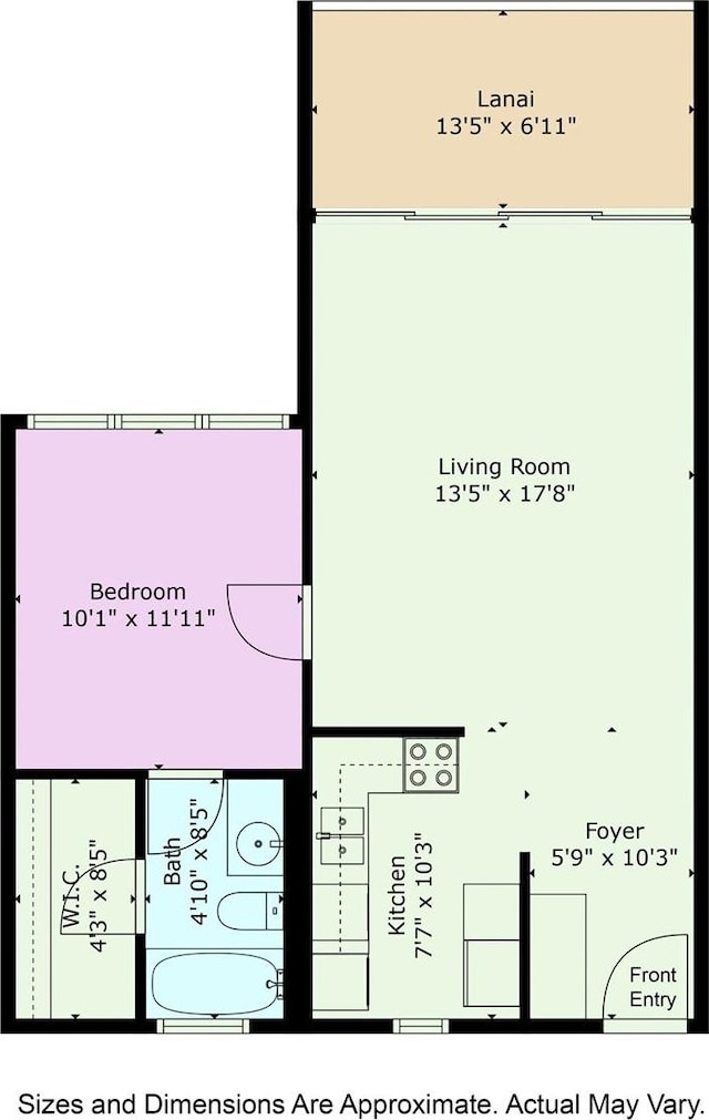 95-014 Waihonu St Unit E204, Mililani, HI 96789 - room layout