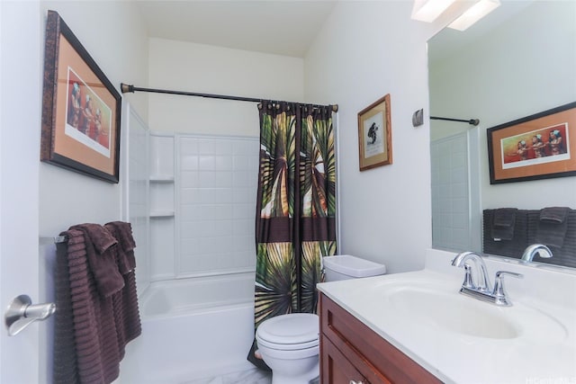 91-1173 Pekau St, Ewa Beach, HI 96706 - bathroom featuring toilet, shower / bath combo with shower curtain, and vanity