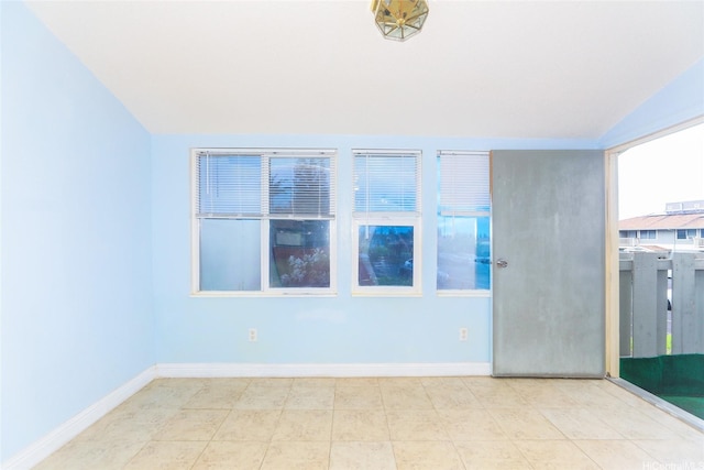 95-1050 Makaikai St Unit 23D, Mililani, HI 96789 - unfurnished room featuring vaulted ceiling and baseboards